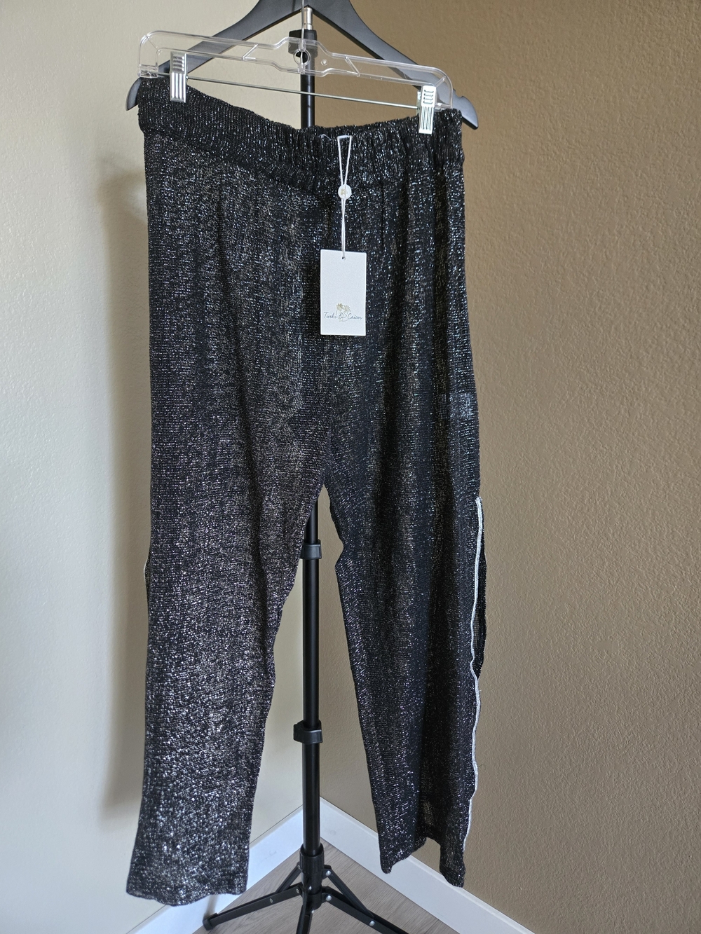 Turks & Caicos Metallic Sheer Pants